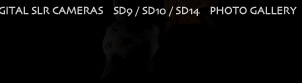 SIGMA DIGITAL SLR CAMERAS SD9/SD10/SD14